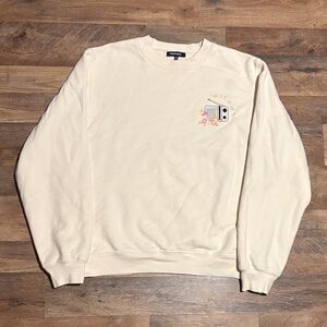Madhappy Cream Graphic Sweatshirt